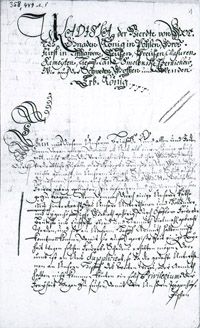 First page of Heubuden records