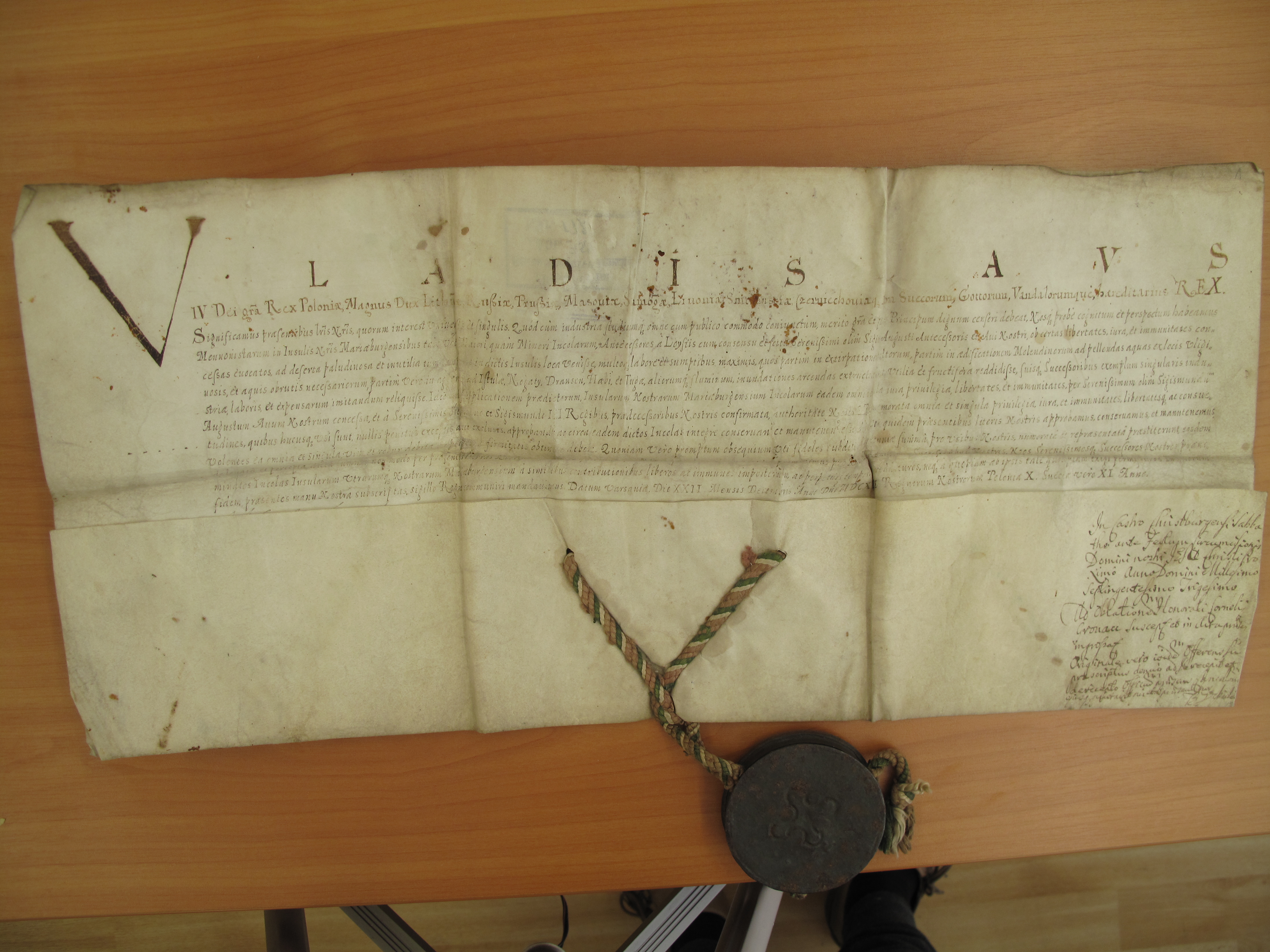 1642 charter of privileges